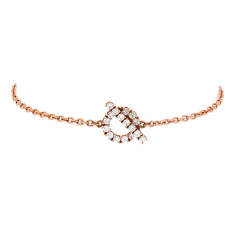 Hermes Finesse Bracelet 18K Rose Gold and Diamonds