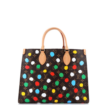 Louis Vuitton OnTheGo Tote Yayoi Kusama Painted Dots Monogram Canvas MM