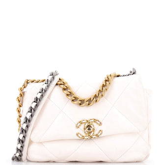 Chanel 19 Flap Bag Quilted Leather Medium