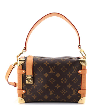 Louis Vuitton Side Trunk Handbag Monogram Canvas MM