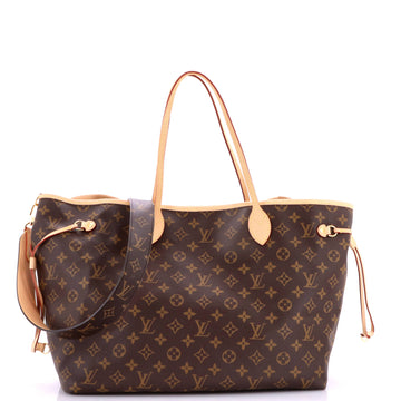 Louis Vuitton Neverfull Bandouliere Inside Out Monogram Canvas and Stamped canvas GM