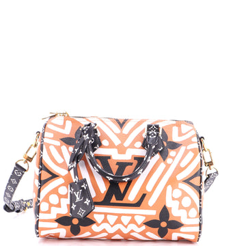 Louis Vuitton Speedy Bandouliere Bag Limited Edition Crafty Monogram Giant 25