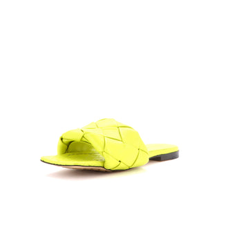 Bottega Veneta Women's Lido Flat Sandals Maxi Intrecciato Leather