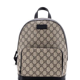Gucci Zip Pocket Backpack GG Coated Canvas Small