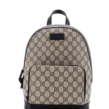 Gucci Zip Pocket Backpack GG Coated Canvas Small