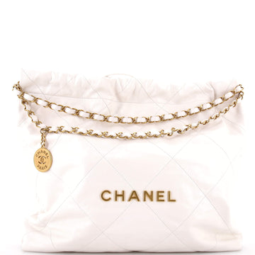Chanel 22 Chain Hobo Quilted Calfskin Medium