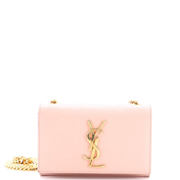 Saint Laurent Classic Monogram Crossbody Bag Grainy Leather Small