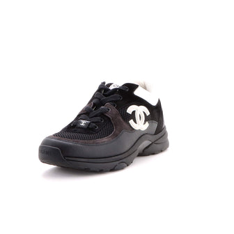 Chanel Women's CC Low-Top Sneakers Leather and Mesh