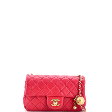 Chanel Pearl Crush Flap Bag Quilted Lambskin Mini
