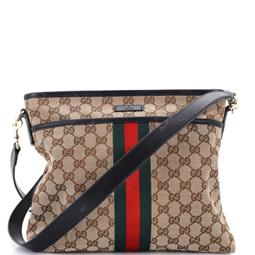 Gucci Web Messenger Bag GG Canvas Medium
