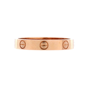 Cartier Love Wedding Band Ring 18K Rose Gold