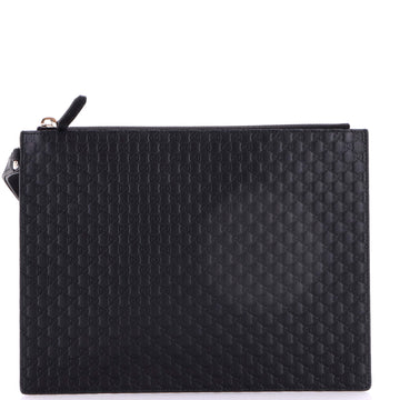 Gucci Wristlet Pouch Microguccissima Leather Medium