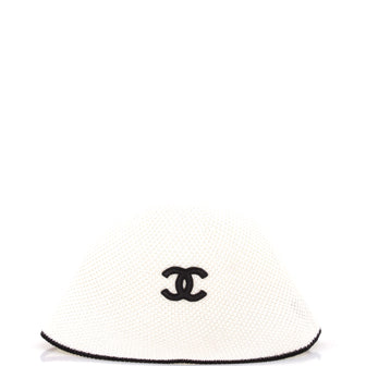Chanel CC Bucket Hat Woven Cotton