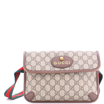 Gucci Neo Vintage Flap Belt Bag GG Coated Canvas