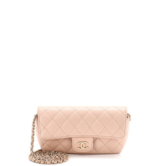 Chanel Classic Sunglasses Case with Chain Quilted Caviar