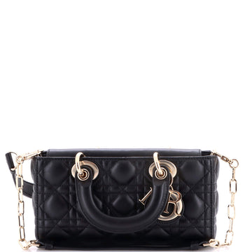 Christian Dior Lady D-Joy Bag Cannage Quilt Lambskin Small
