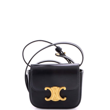 Celine Triomphe Shoulder Bag Smooth Calfskin Mini