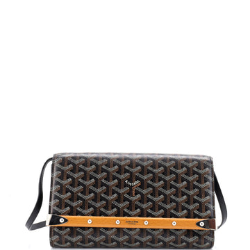 Goyard Monte Carlo Clutch with Strap Coated Canvas PM