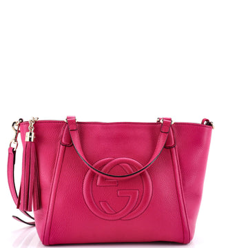 Gucci Soho Convertible Top Handle Bag Leather Small