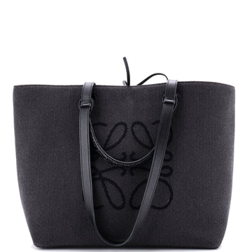 Loewe Anagram Square Basket Tote Canvas Medium