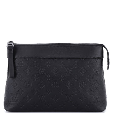 Louis Vuitton Pochette Voyage Souple Monogram Shadow Leather