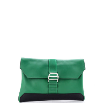 Hermes Cityslide Clutch Leather with Nylon