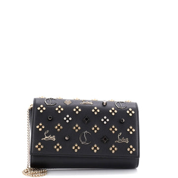 Christian Louboutin Paloma Clutch Embellished Leather Small