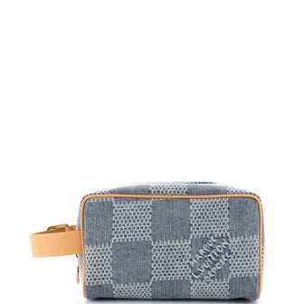 Louis Vuitton Locker Dopp Kit 3D Damier Denim