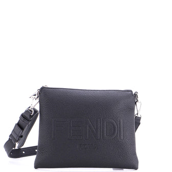 Fendi After Logo Messenger Bag Leather Small