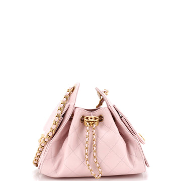 Chanel 25 Hobo Bag Quilted Caviar Mini