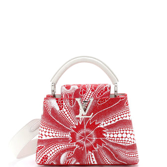 Louis Vuitton Capucines Bag Yayoi Kusama Flower Infinity Dots Taurillon Leather BB