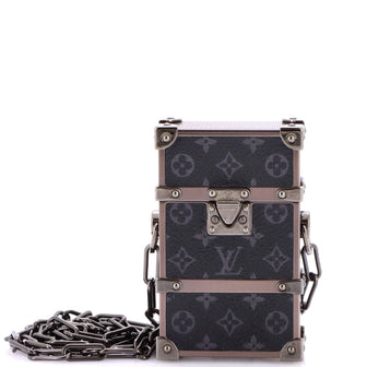 Louis Vuitton Trunk Box Pouch Monogram Eclipse Canvas