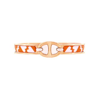Hermes Mini Clic Chaine d'Ancre Bracelet Metal and Printed Enamel