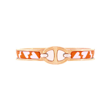 Hermes Mini Clic Chaine d'Ancre Bracelet Metal and Printed Enamel