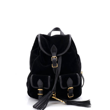 Saint Laurent Festival Backpack Velvet Small