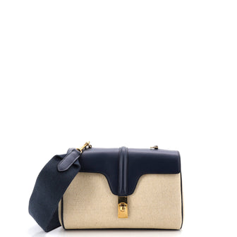 Celine Soft 16 Bag Canvas and Leather Teen