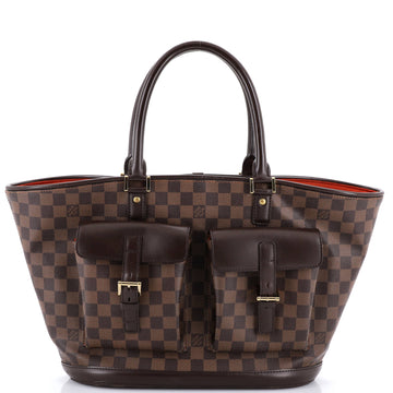 Louis Vuitton Manosque Handbag Damier GM