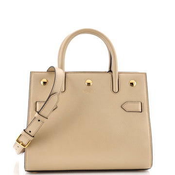 Burberry Title Two Handle Tote Leather Mini