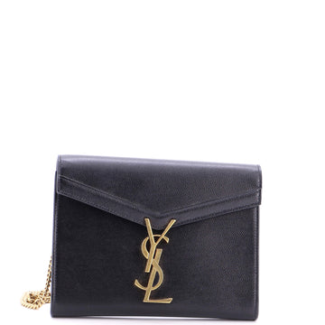 Saint Laurent Cassandra Chain Shoulder Bag Leather Small
