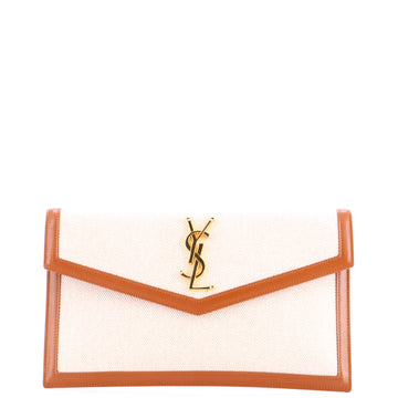 Saint Laurent Uptown Pouch Printed Canvas