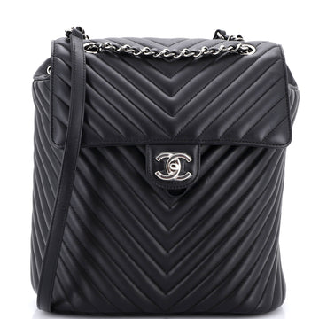 Chanel Urban Spirit Backpack Chevron Leather Large