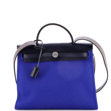 Hermes Herbag Zip Leather and Toile 31