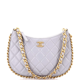 Chanel CC Chain Around Hobo Quilted Lambskin