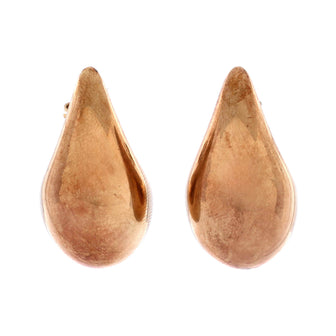 Bottega Veneta Drop Earrings Gold Plated Sterling Silver Large
