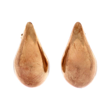 Bottega Veneta Drop Earrings Gold Plated Sterling Silver Large