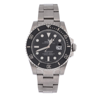 Rolex Oyster Perpetual Submariner Date Automatic Watch Stainless Steel and Cerachrom 40