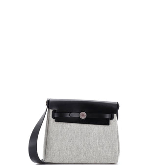 Hermes Herbag Zip Toile and Leather 20