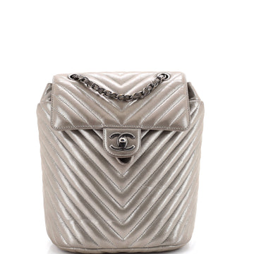 Chanel Urban Spirit Backpack Chevron Iridescent Calfskin Small