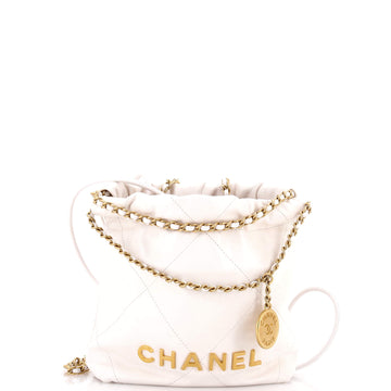 Chanel 22 Chain Hobo Quilted Calfskin Mini