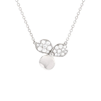 Tiffany & Co. Paper Flowers Pendant Necklace Platinum and Diamonds Small